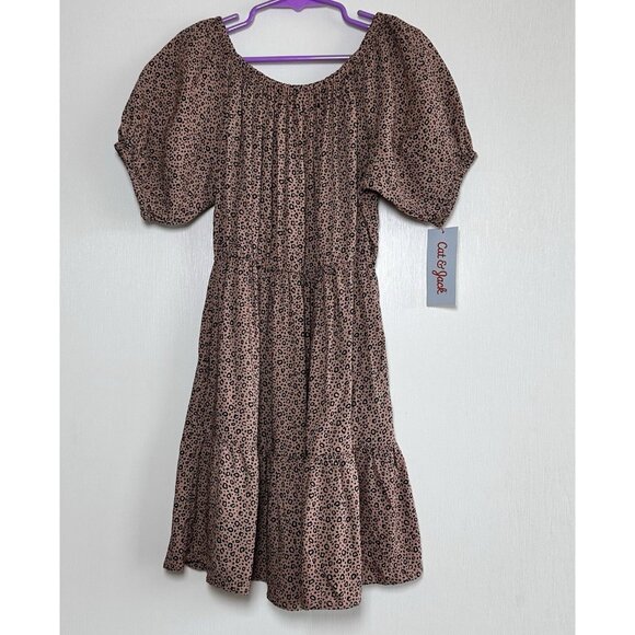 Girls' Short Sleeve Woven Dress - Cat & Jack S 6/7 - Picture 3 of 9